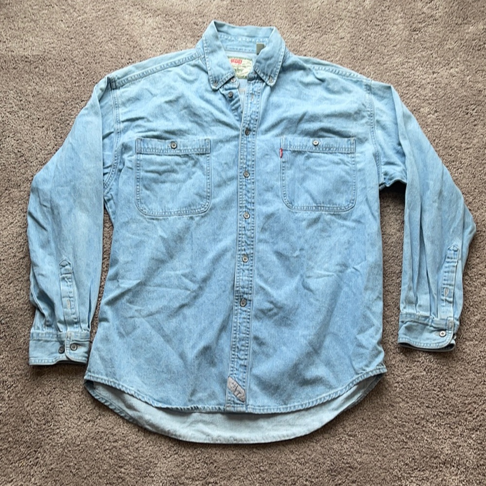Vintage Levi Strauss Jean button down top large